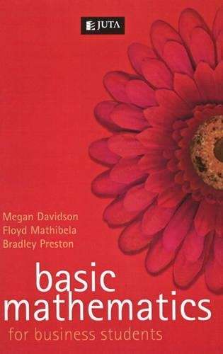 Basic mathematics for business students - Megan Davidson