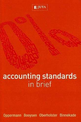 ACCOUNTING STANDARDS IN BRIEF SECONDHAND - OPPERMANN,H
