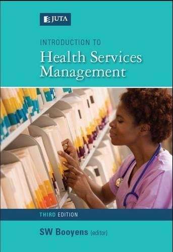 INTRO TO HEALTH SERVICES MANAGEMENT SECONDHAND - BOOYENS,S