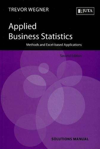 Applied Business Statistics - Trevor Wegner
