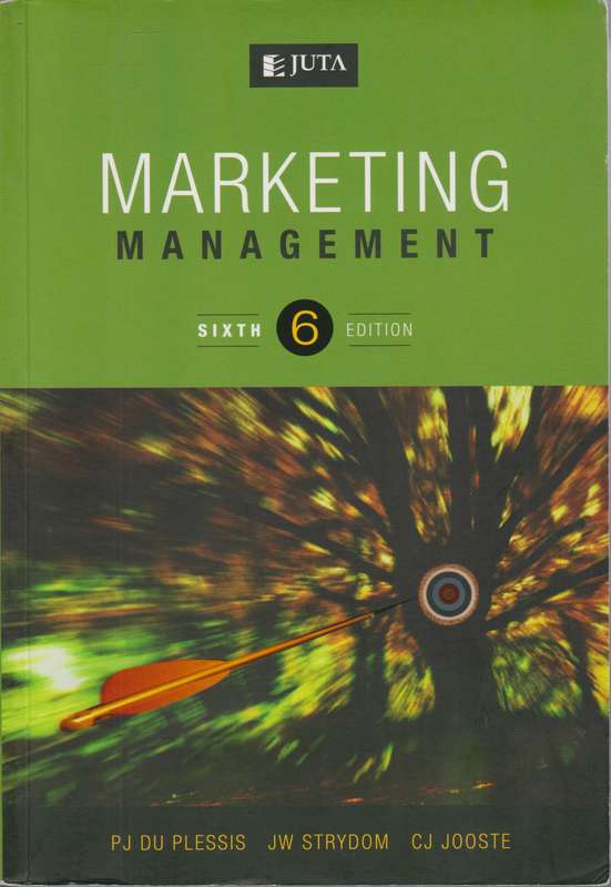 MARKETING MANAGEMENT 6ED 2H SECONDHAND - DUPLESSIS,PJ
