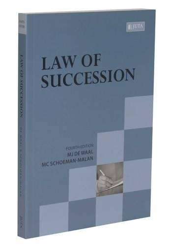 Law of Succession - M.J. de Waal