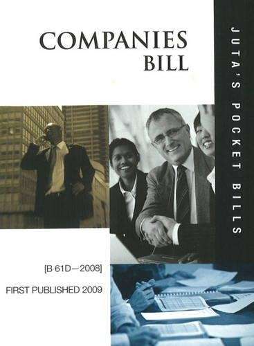 Companies Bill 2008 - POCKETSTATUTES