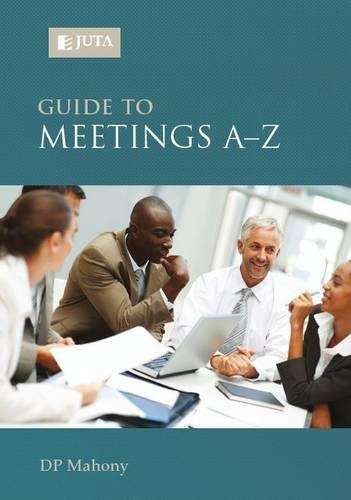 Guide to meetings A - Z - D.P. Mahony