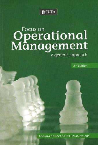 Focus on Operational Management - DEBEER,A