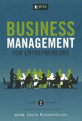 Business Management for Entrepreneurs - NIEUWENHUIZEN