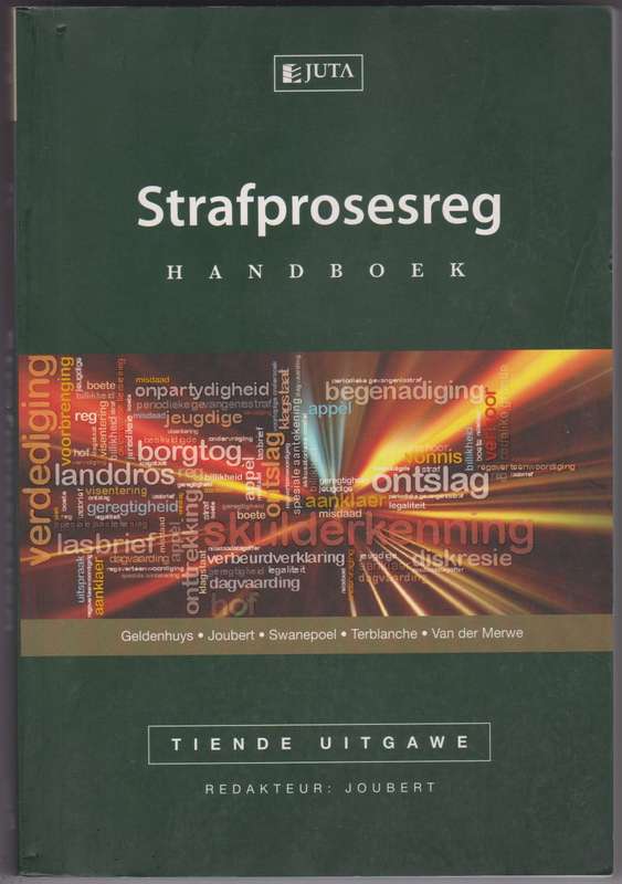 STRAFPROSESREG HANDBOEK SECONDHAND - JOUBERT,J