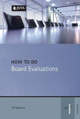 How to do board evaluations - D.P. Mahony