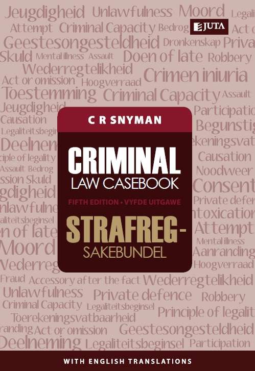 ERFREGVONNISBUNDEL CRIMINAL LAW CB 2H SECONDHAND - SNYMAN,CR