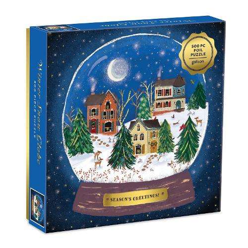 Winter Snow Globe 500 Piece Puzzle - Galison