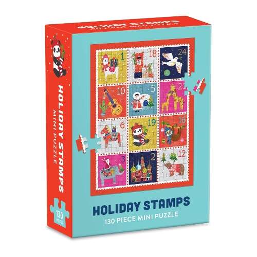 Holiday Stamps Mini Puzzle - Galison
