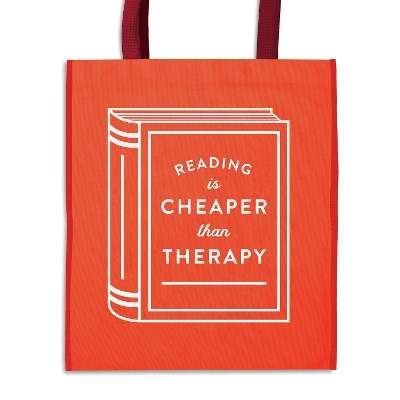 Reading is Cheaper Than Therapy Reusable Shopping Bag - Galison