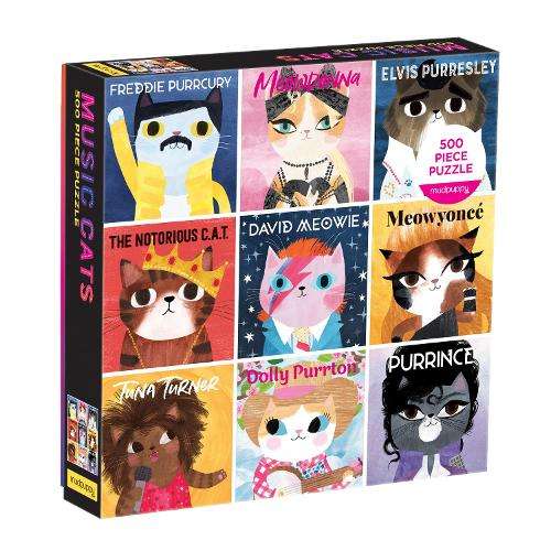 Music Cats 500 Piece Family Puzzle - Mudpuppy