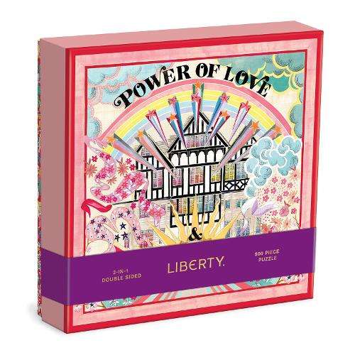 Liberty Power of Love 500 Piece Double Sided Puzzle with Shaped Piec - Galison