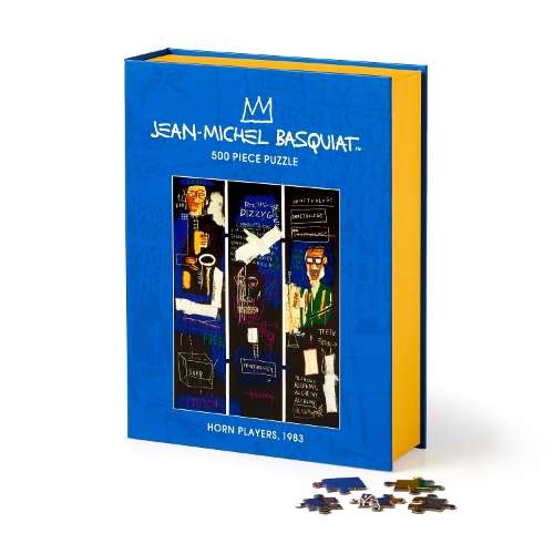 Basquiat Horn Players 500 Piece Book Puzzle - Galison
