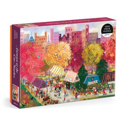 Joy Laforme Autumn at the City Market 1000 Piece Puzzle - Galison