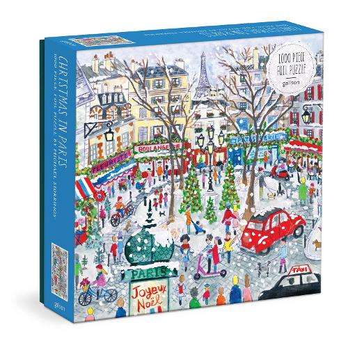Michael Storrings Christmas in Paris 1000 Piece Foil Puzzle - Galison