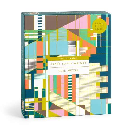 Frank Lloyd Wright Hillside Curtain 1500 Piece Foil Puzzle - Galison
