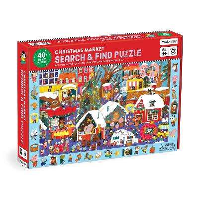 Christmas Market 64 Piece Search & Find Puzzle - Mudpuppy