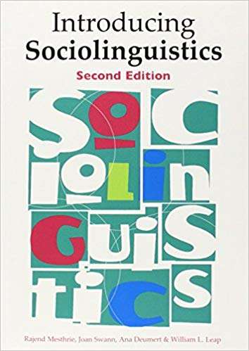 Introducing Sociolinguistics - Rajend Mesthrie