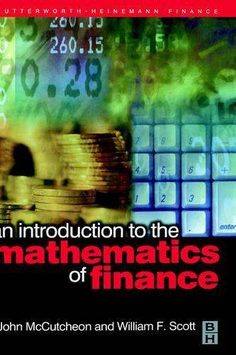 Introduction to the Mathematics of Finance - J.J. McCutcheon