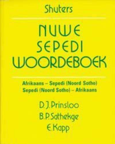 Shuters new Sepedi dictionary - PRINSLOO,D