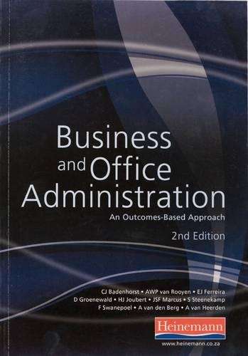 Business and Office Administration: Textbook - BADENHORST,C