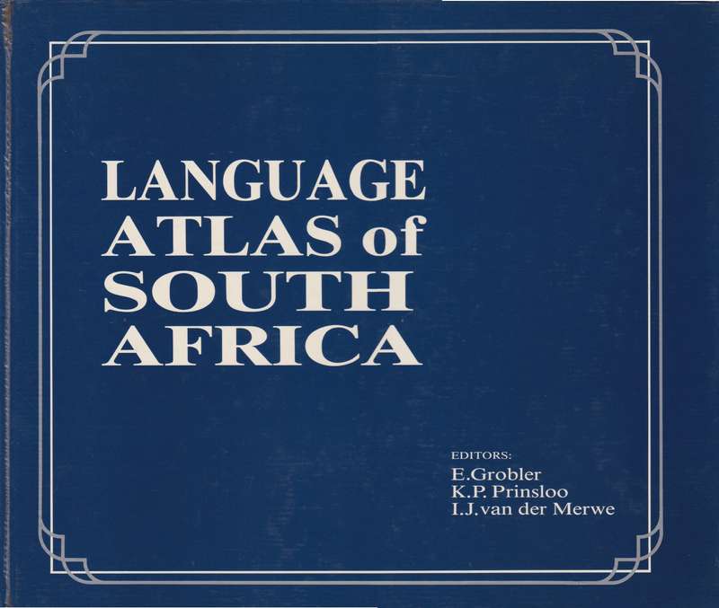 language atlas of South Africa - E.Grobler