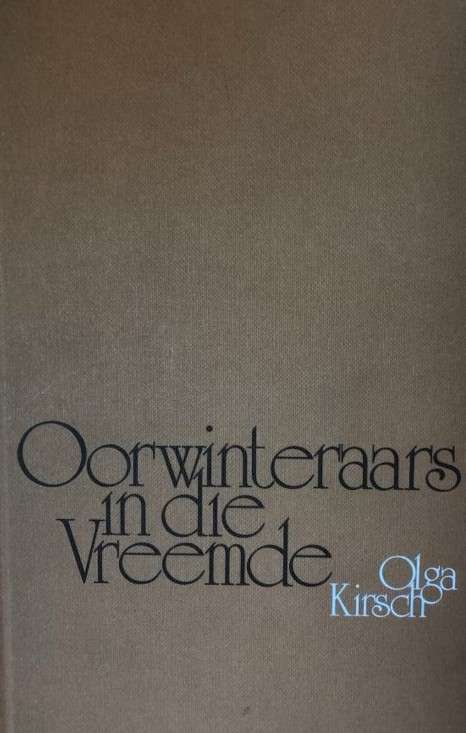OORWINTERAARS IN DIE VREEMDE SECONDHAND - KIRSCH,O