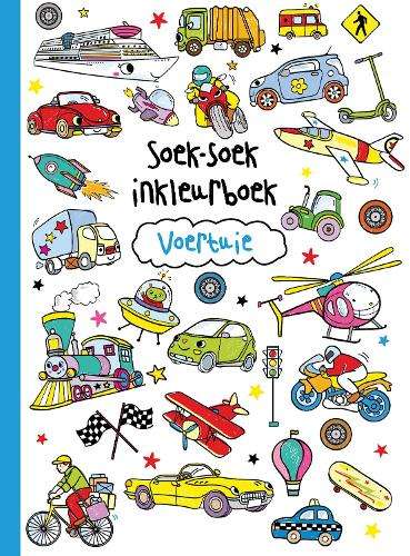 Soek-soek inkleurboek: Voertuie - BALLONMEDIA