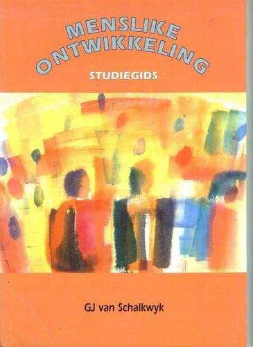 Menslike Ontwikkeling : Studiegids - VANSCHALKWYK