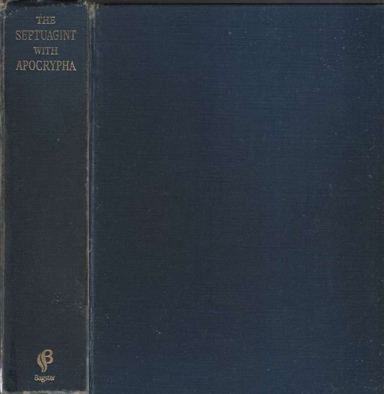 Septuagint with Apocrypha. Second-hand SECONDHAND - Anon