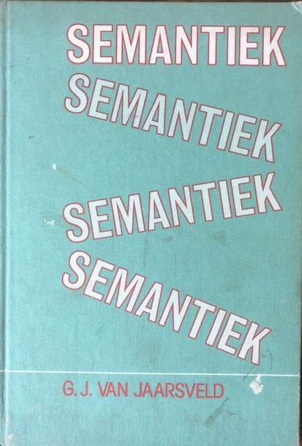 SEMANTIEK SECONDHAND - VANJAARSVELD,GJ