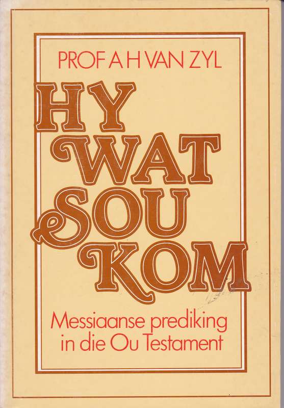 HY WAT SOU KOM SECONDHAND - VANZYL,AH