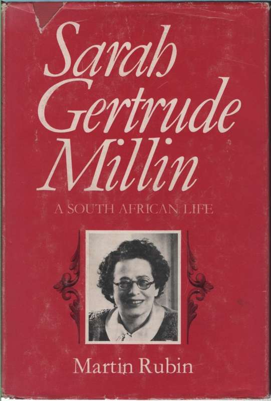 SARAH GETRUDE MILLIN A SA LIFE SECOND HAND SECONDHAND - RUBIN,M