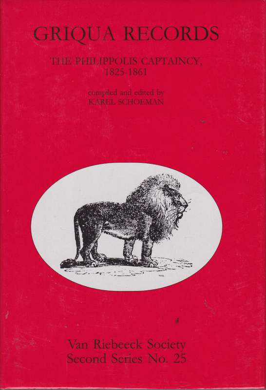 VRS2.25 GRIQUA RECORDS - SCHOEMAN,K