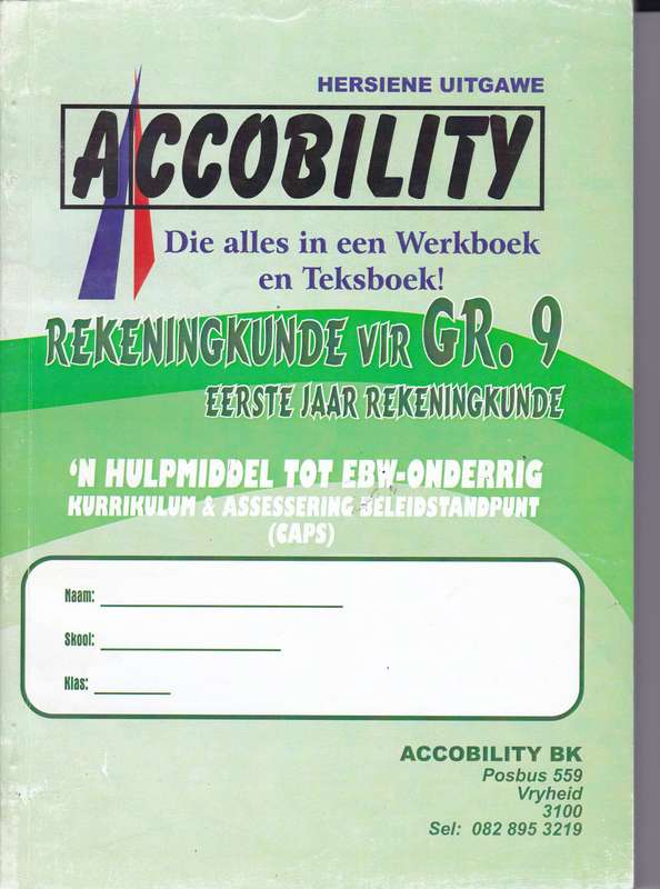 ACCOBILITY GR 09 LB GROEN FIN LIT ZOOP SECONDHAND - CAPS-CORRECT