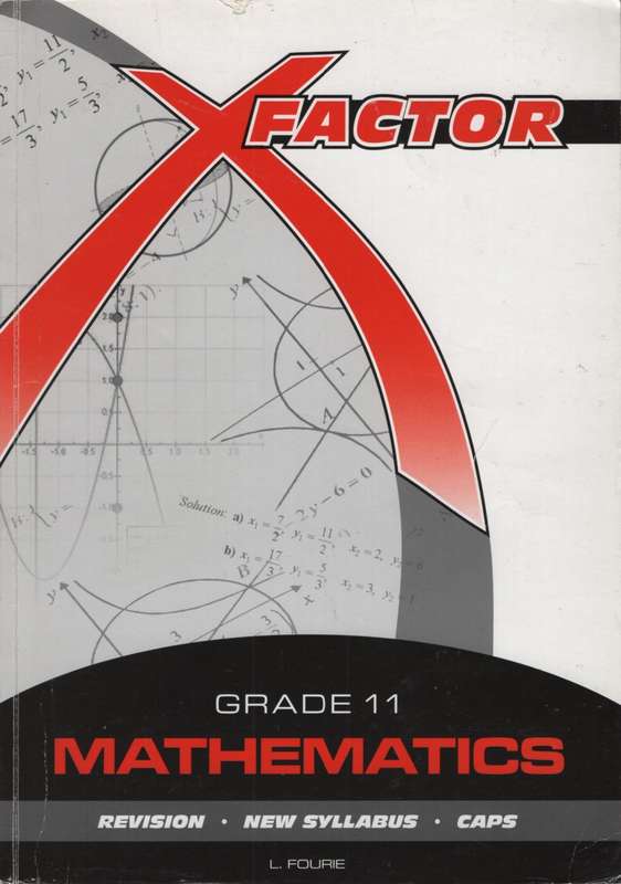 X FACTOR MATHS GR11 SG SECONDHAND - X-FACTORE