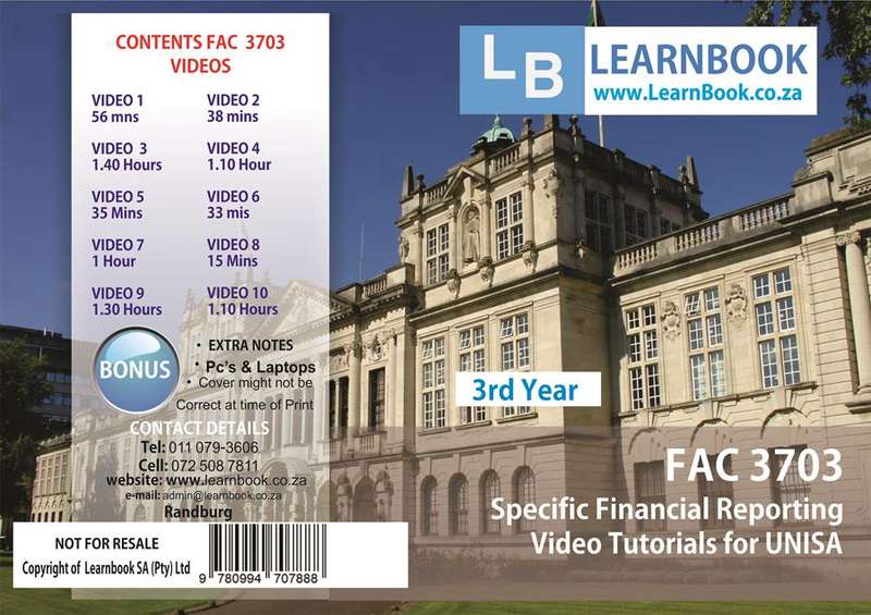 FAC 3703 DVD - LEARNBOOK