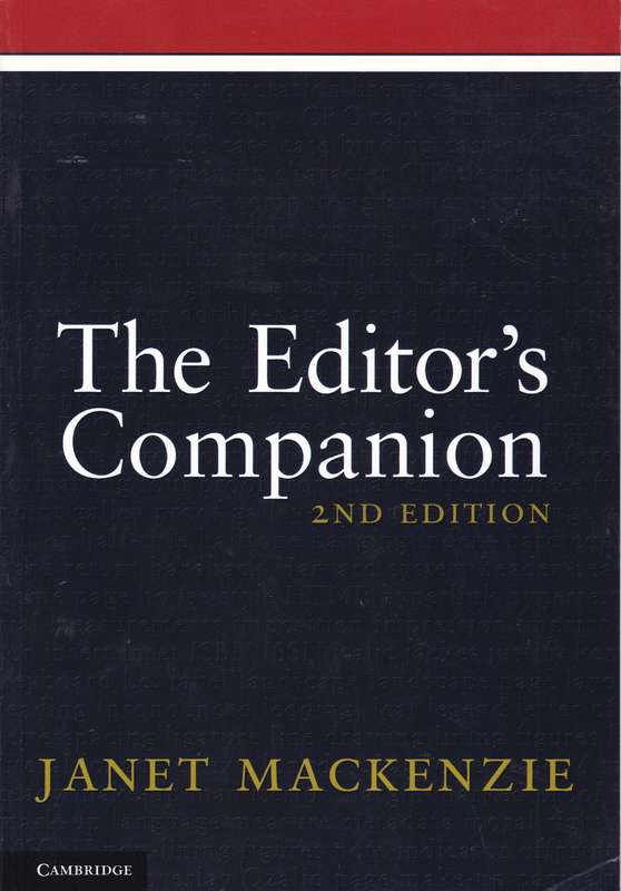 EDITORS COMPANION SECONDHAND - MACKENZIE,J