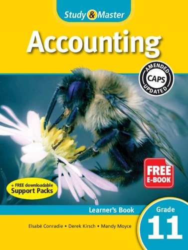 Study and Master Accounting Grade 11 CAPS Learner's Book - ACC-GR11