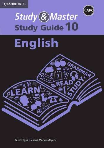 CAPS Study and Master Study Guides: Study & Master English Study Gui - Jacqueline de Vos