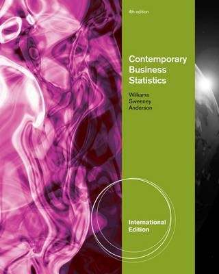Contemporary Business Statistics International Edition (with Printed - David Anderson