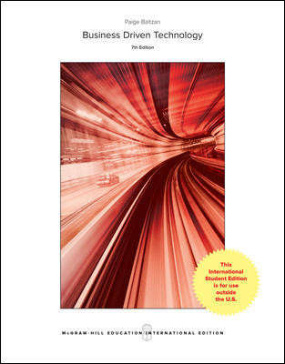 BUSINESS DRIVEN TECHNOLOGY 7ED SECONDHAND - BALTZAN,P