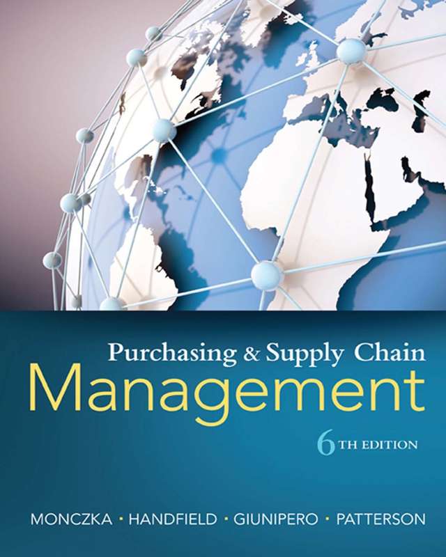 PURCHASING & SUPPLY CHAIN MANAGEME SECONDHAND - MONCZKA,RA