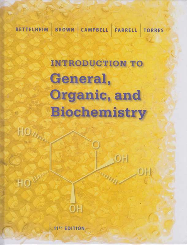 INTRO TO GENERAL ORGANIC & BIOCHEM 11ED SECONDHAND - BETTELHEIMFARRELL