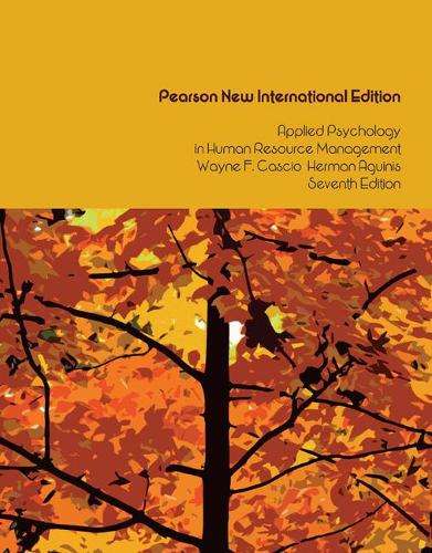 Applied Psychology in Human Resource Management: Pearson New Interna - Wayne F. Cascio