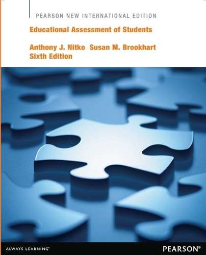 Educational Assessment of Students: Pearson New International Editio - Susan M. Brookhart
