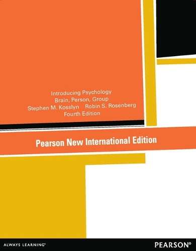 Introducing Psychology: Pearson New International Edition - Stephen M. Kosslyn