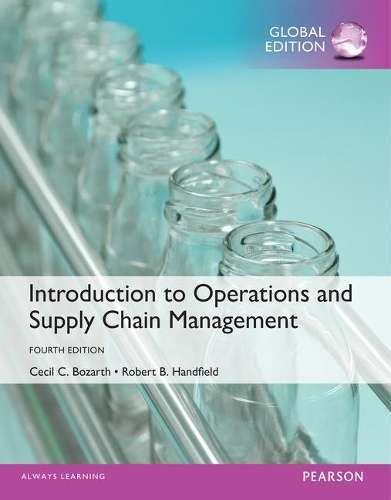 Introduction to Operations and Supply Chain Management Global Editio - Cecil B. Bozarth
